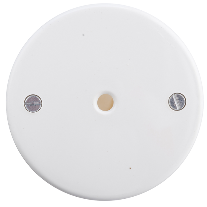 UDLØBSDÆKSEL Ø80MM HVID