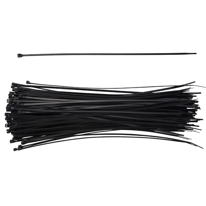 KABELSTRIPS 4,8X300MM 100 STK. SORT