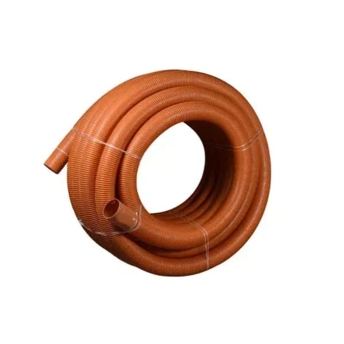 Drænrør 60/50 mm med 1,5x5 mm slids, brun - 50 mtr/rl Wavin