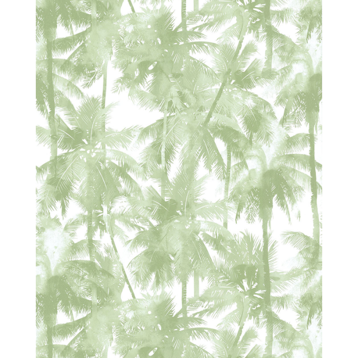 Tapet Les Aventures 21 Non Woven Moderne dyr/naturligt palmetræ Californien SCE - Lutèce