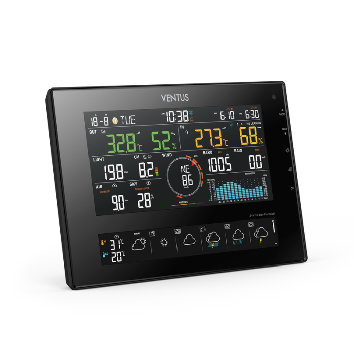 Vejrstation W850 Wifi Vind/regn og 10-dages vejrudsigt VENTUS