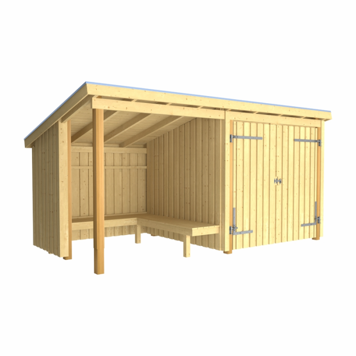 Ildsted og Havehus Nordic 9,5 m2 PLUS