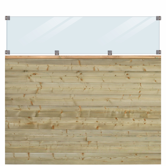 Profilhegn Plank med Glas PLUS