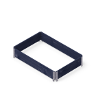 Højbedsramme 80x120 cm Sort