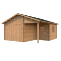 Garage Roger 28,1 m² med træport Palmako