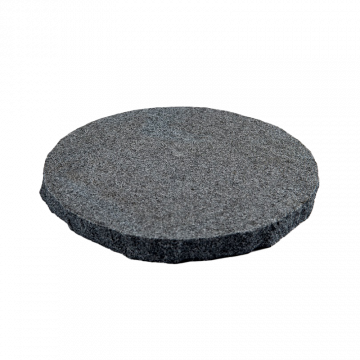 TRÆDESTEN MØRKEGRÅ GRANIT Ø30X3 CM