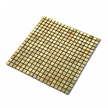 MOSAIKPRØVE GOLD STAINLESS STEEL ST 1,5X1,5
