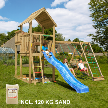 Legetårn Palace Med Klatremodul Sand Jungle Gym