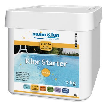 Hurtigklar Granulat Klor Starter Swim &amp; Fun