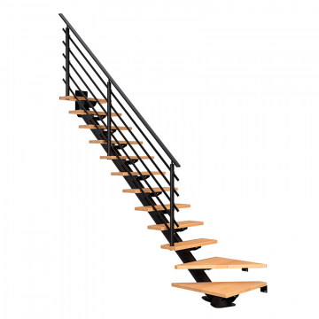 Sparetrappe Pure Sydney Eg Olieret 1/4 Sort Dolle