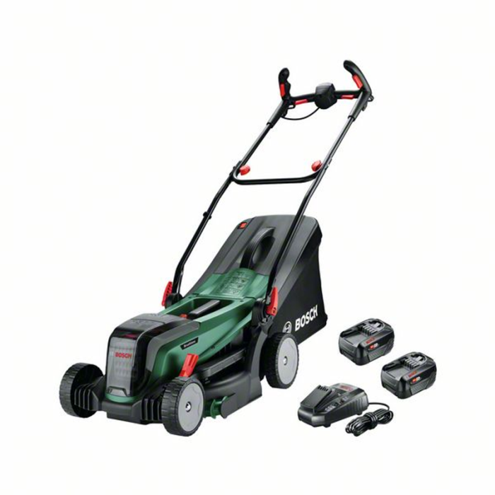 Vend tilbage molekyle privilegeret Gräsklippare UniversalRotal 2x18V-37-550 Bosch Power Tools (68718262)  Byggmax.dk