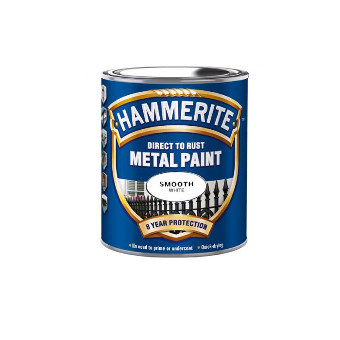 HAMMERITE GLAT EFFEKT HVID 0,75 L