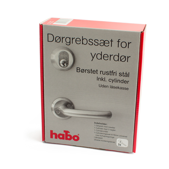 Dørgrebssæt Rustfri Habo