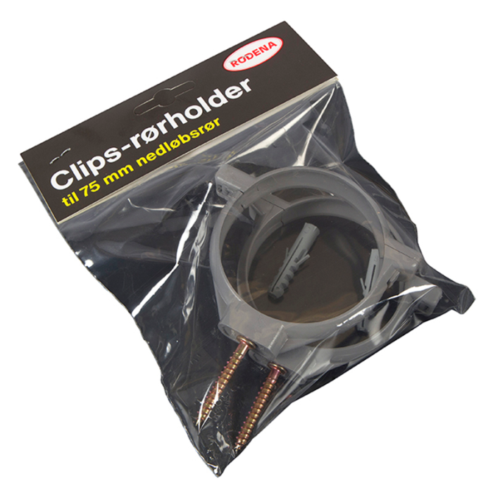 PLASTCLIPSRØRHOLDER PS 2STK