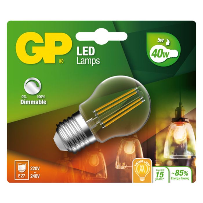 GP LED FILAMENT GLO DIM E27 5-40 W