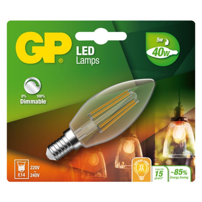 GP LED FILAMENT DIM E14 5-40 W
