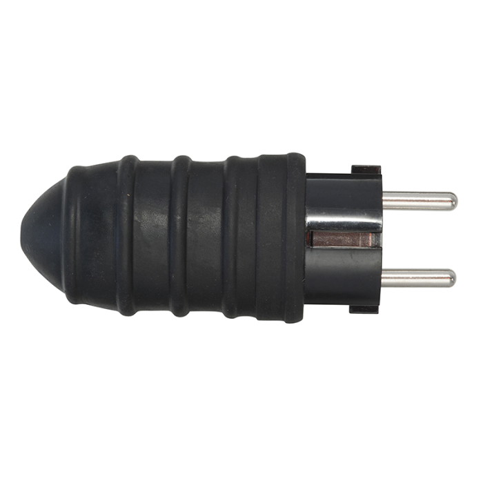 E-LINE STIKPROP SCHUKO GUMMI SORT