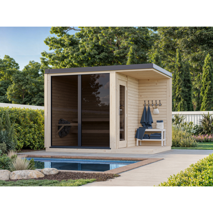 Sauna Sarah 3,8+2,1 m2 Palmako
