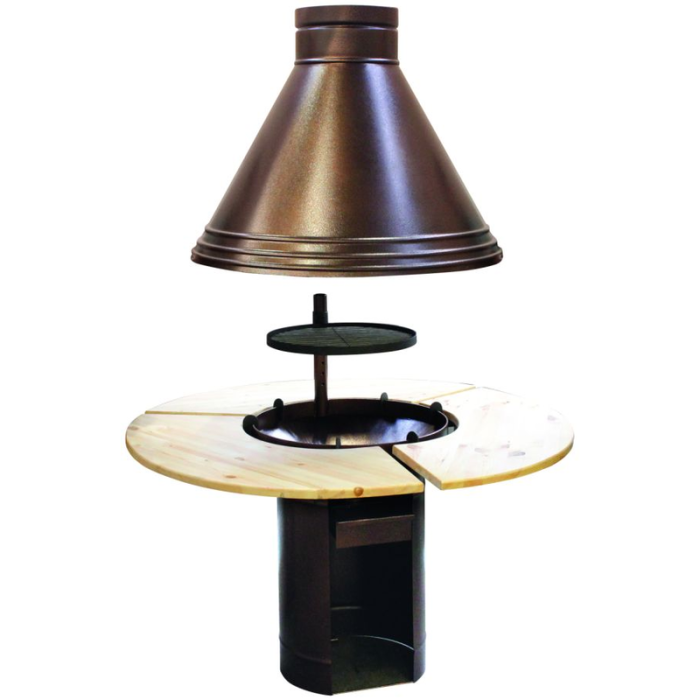 Grill med bord til grillhytte Eva Palmako