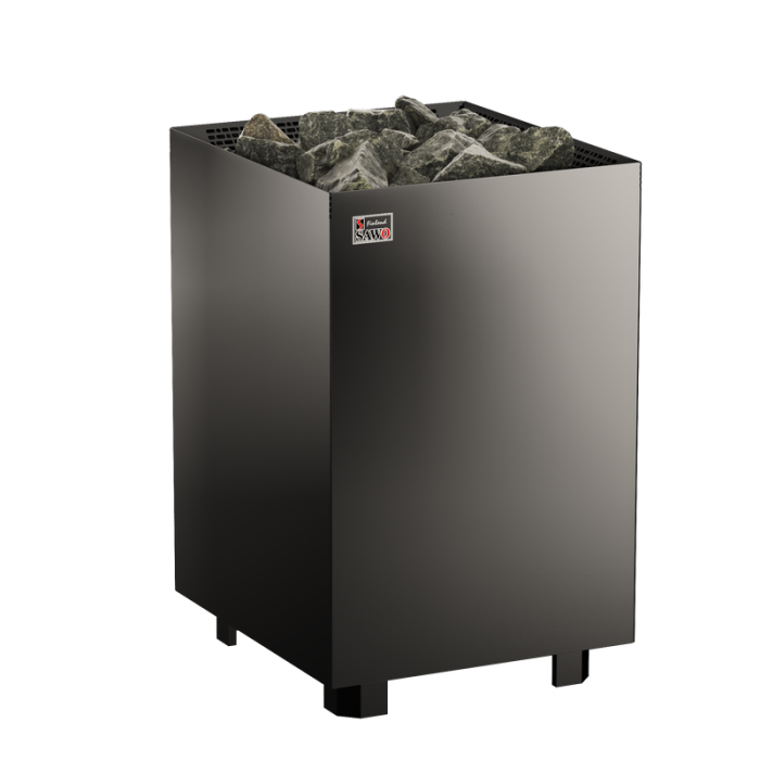 Elektrisk saunaaggregat Rustfrit Nordex Gulv Sort NS 3P SAWO