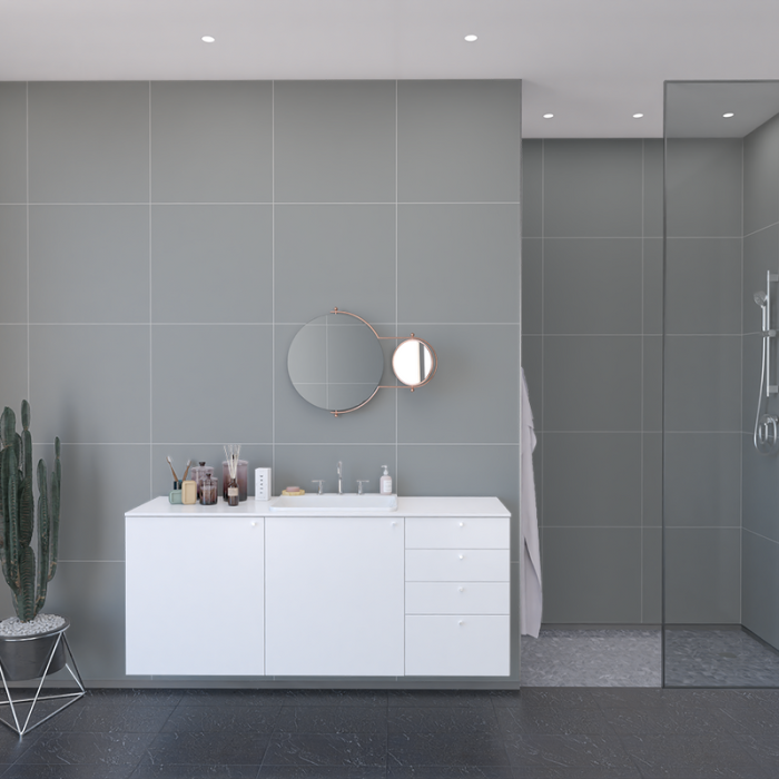 Vådrumsplade Colour Collection Kvadrat 60x60 cm Fibo