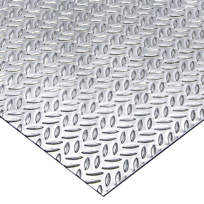 Dørkplade Aluminium 2500x1250x1,5/2 mm, riskorn