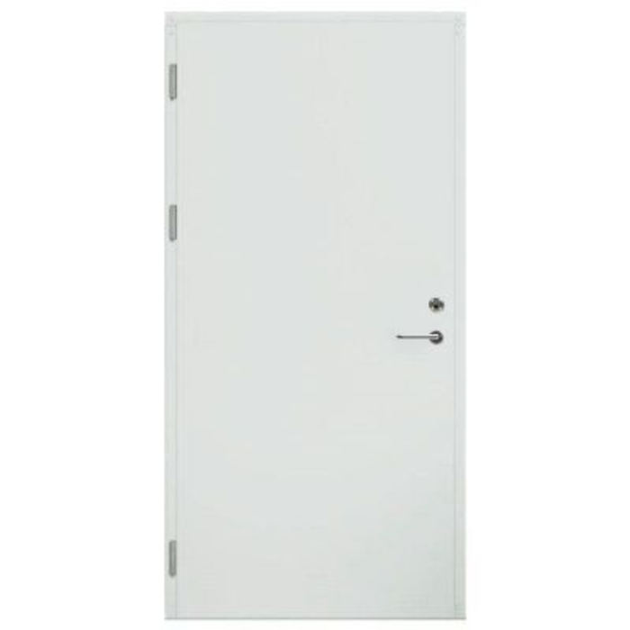 Ståldør type DSA, Sikkerhedsdør, Indbrudssikker, RC3, EI2-30, Hvid Asmodas