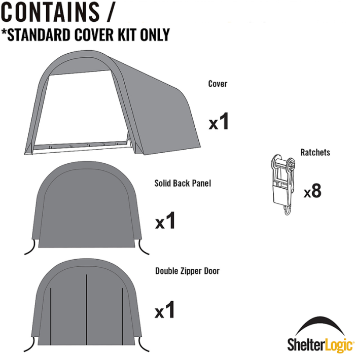 Duk til Garagetelt Roundtop Grå gop