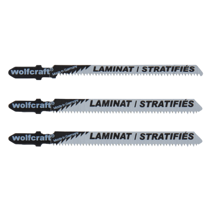 Stiksavsbladssæt 3 dele Laminat og Parket Wolfcraft