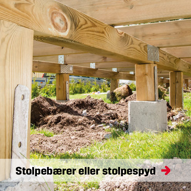 Stolpebærer eller stolpespyd, hvad er bedst? | Byggmax Stolpebærer eller stolpespyd, hvad er bedst? | Byggmax