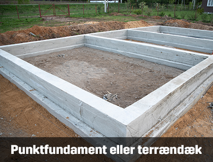 Punktfundament eller terrændæk? Hvad er bedst, og bedst for miljøet? | Byggmax Punktfundament eller terrændæk? Hvad er bedst, og bedst for miljøet? | Byggmax